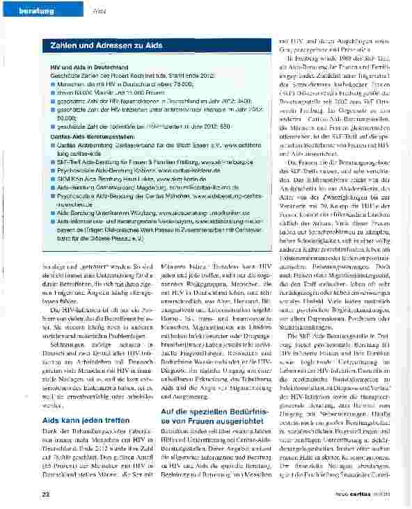 Vorschauseite 2: Aids geht immer noch jeden an
