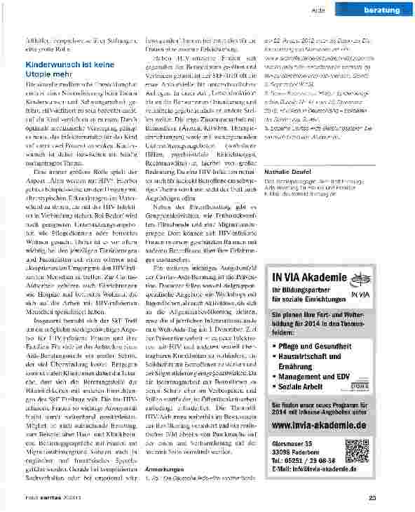 Vorschauseite 3: Aids geht immer noch jeden an