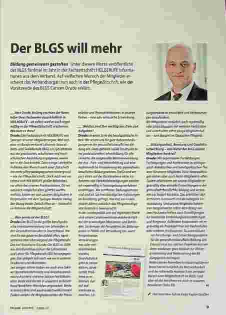 Vorschauseite 1: Der BGLS will mehr