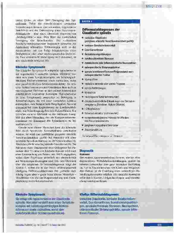 Vorschauseite 3: Degenerative lumbale Spinalkanalstenose im höheren Lebensalter