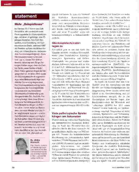Vorschauseite 2: Glücksspiel: (K)ein Markt wie jeder andere