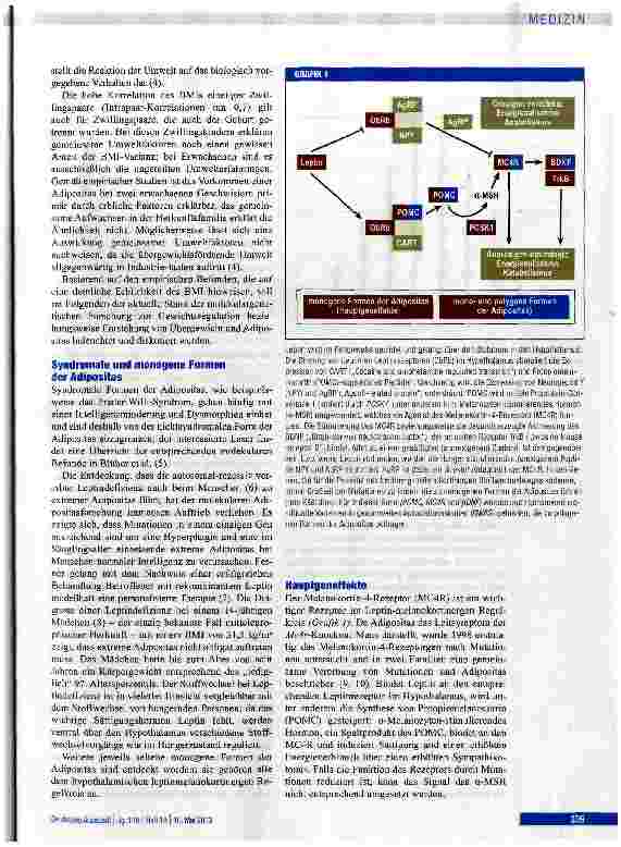 Vorschauseite 2: Molekulargenetische Aspekte der Körpergewichtsregulation