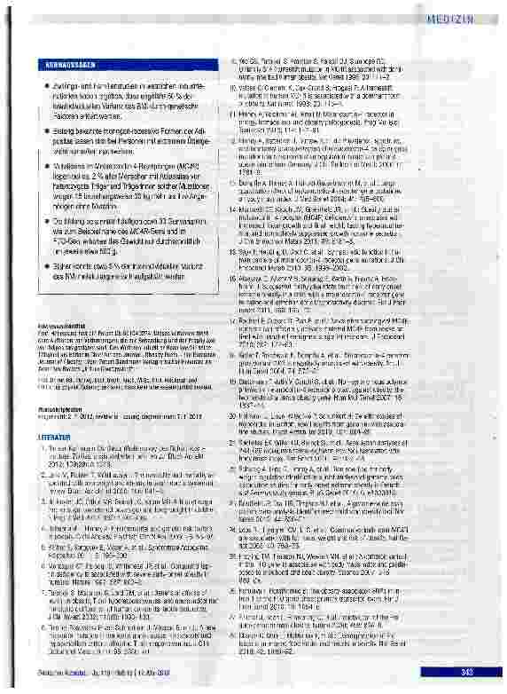 Vorschauseite 6: Molekulargenetische Aspekte der Körpergewichtsregulation