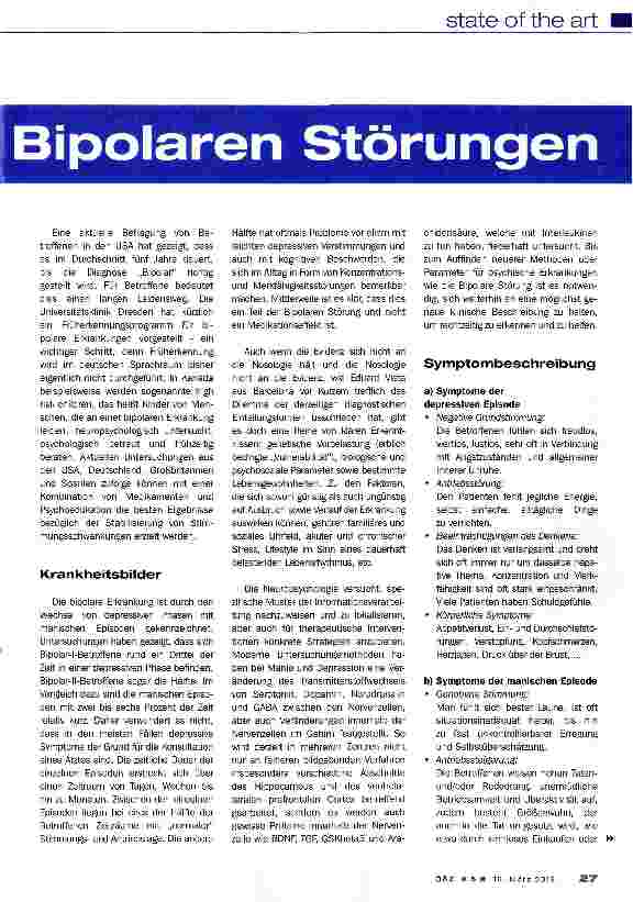 Vorschauseite 2: Management der Bipolaren Störungen