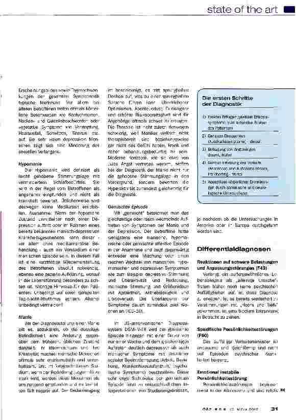 Vorschauseite 5: Management der Bipolaren Störungen