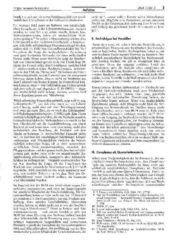 Vorschauseite 3: Strafrechtliche Compliance in der Lebensmittelindustrie
