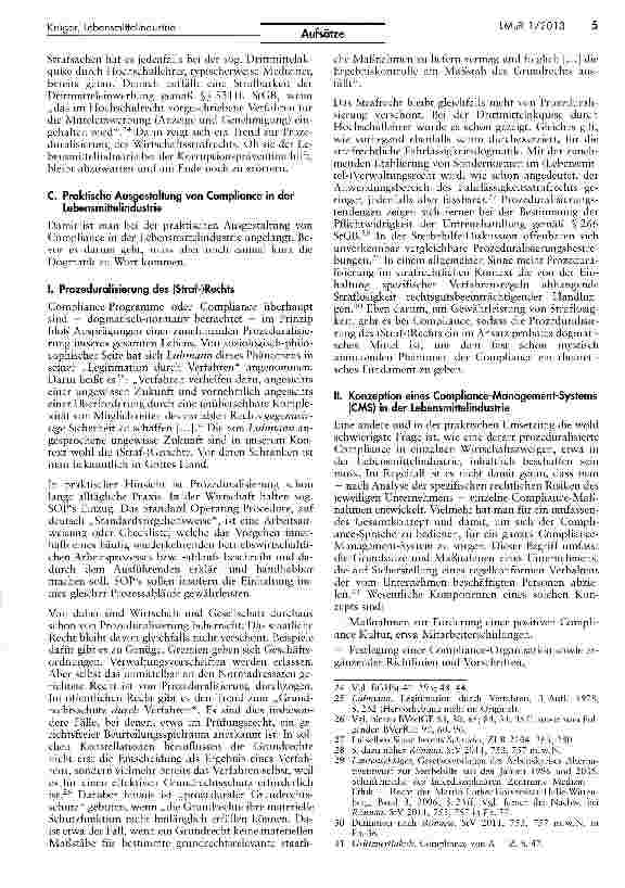 Vorschauseite 5: Strafrechtliche Compliance in der Lebensmittelindustrie