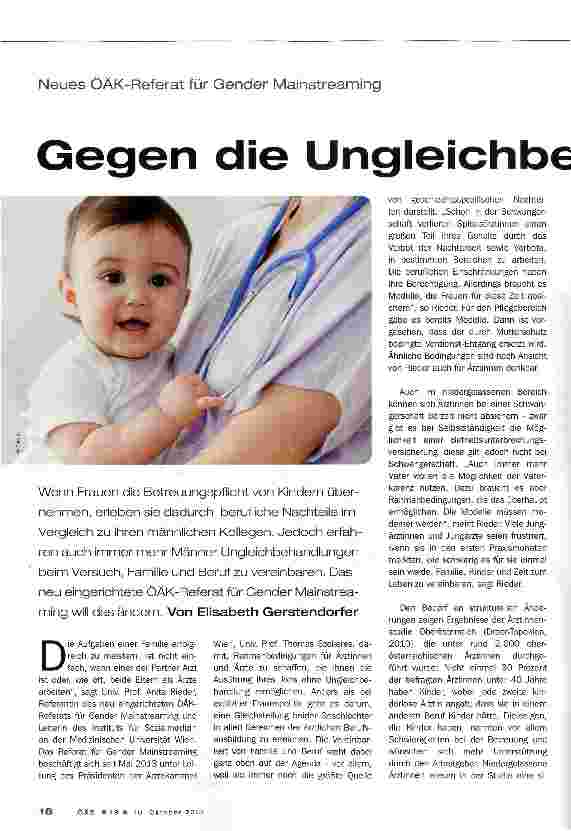 Vorschauseite 1: Gegen die Ungleichbehandlung