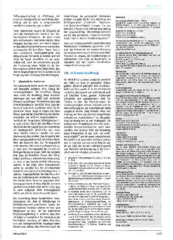 Vorschauseite 4: Stand und Perspektiven des Erwachsenenschutzes in rechtsvergleichender Sicht - Teil 2