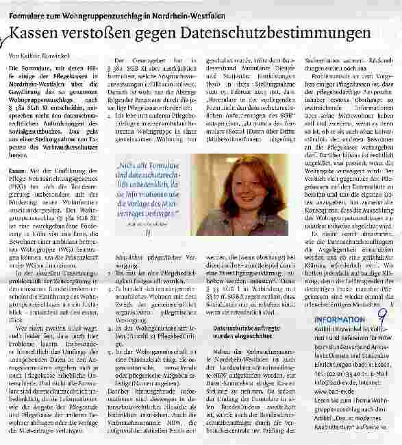 Vorschauseite 1: Cassen verstoßen gegen Datenschutzbestimmungen