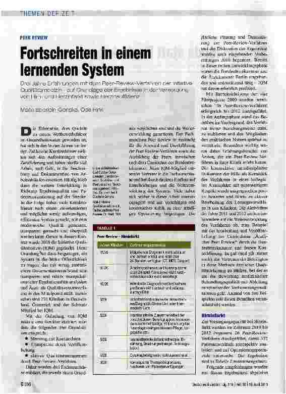 Vorschauseite 1: Fortschreiten in einem lernenden System