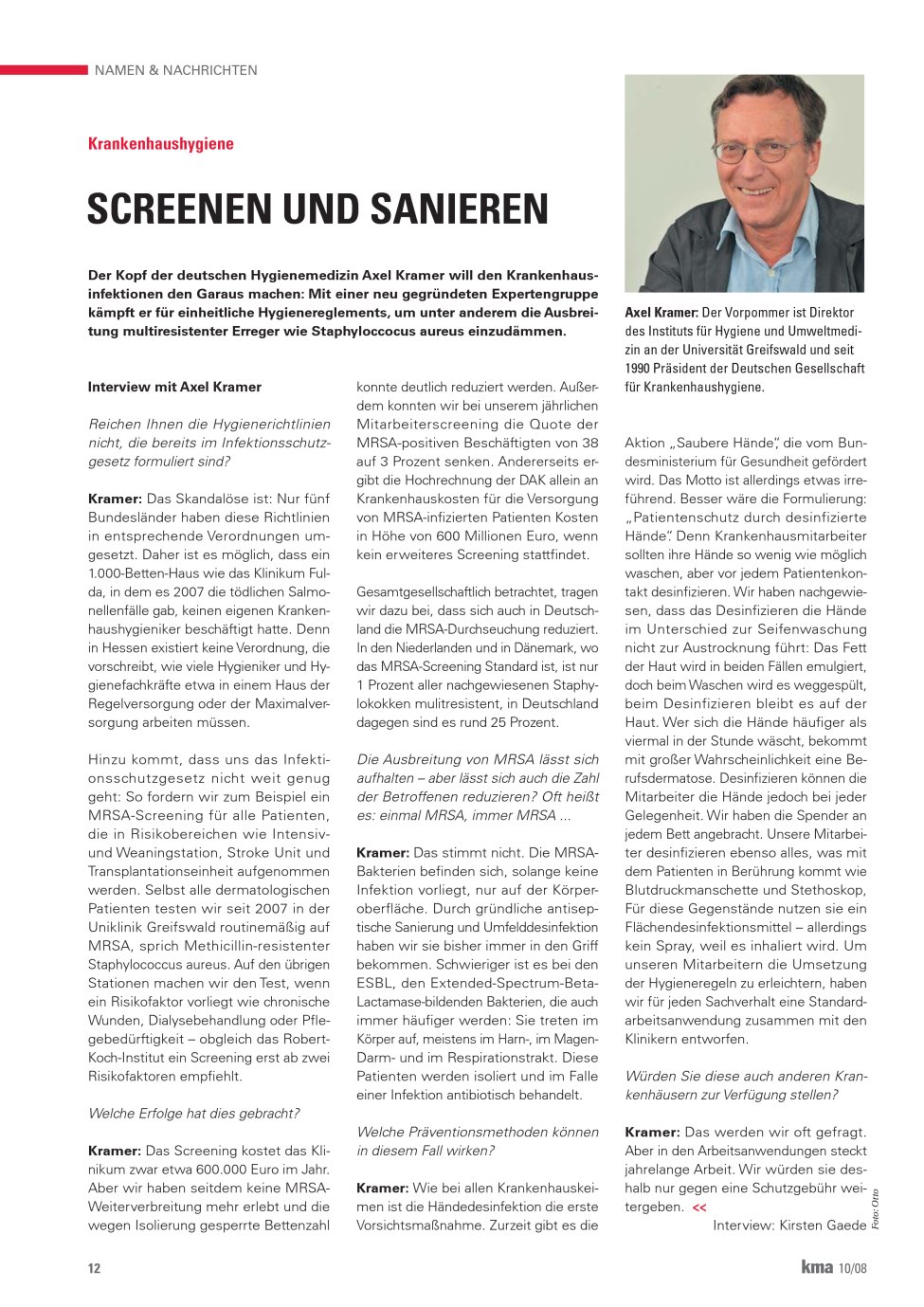 Vorschauseite 1: Screenen und Sanieren