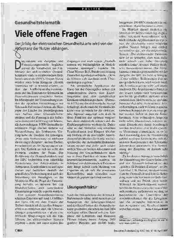 Vorschauseite 1: Viel offene Fragen