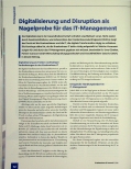 Vorschauseite 1: Digitalisierung und Disruption als Nagelprobe für das IT-Management