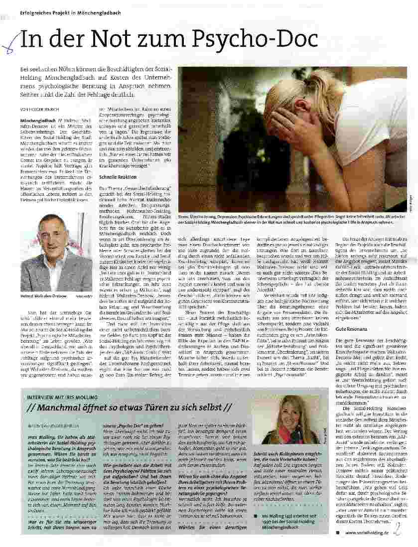 Vorschauseite 1: In der Not zum Psycho-Doc