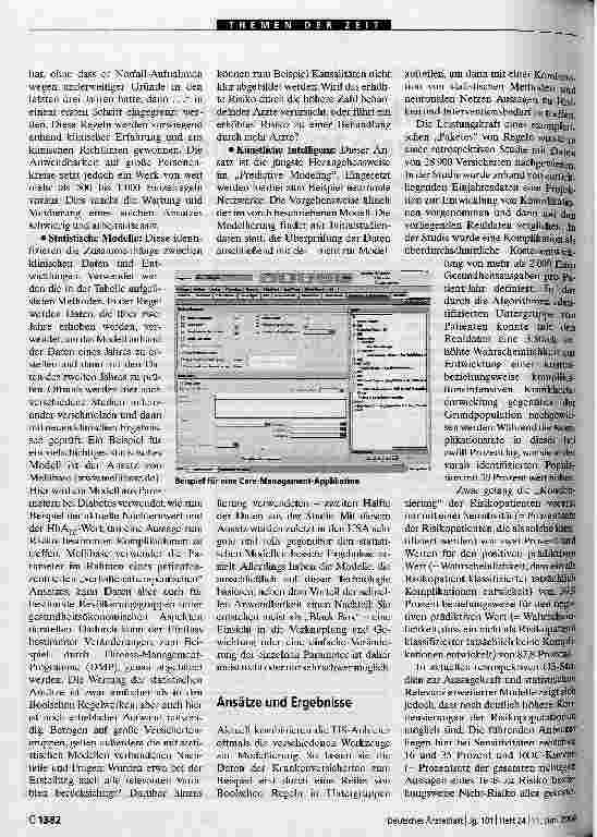Vorschauseite 2: Werkzeug für effizientes Disease ManagementPredictive Modeimg