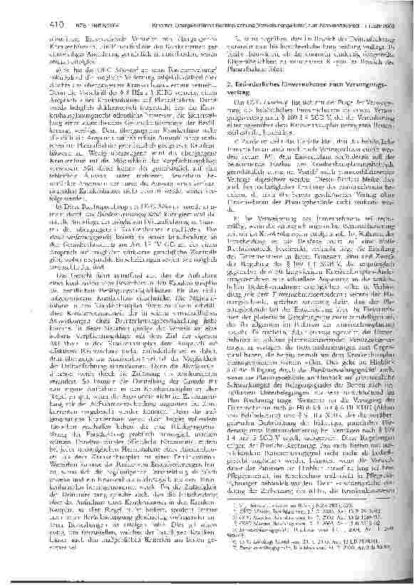 Vorschauseite 2: Obergerichtliche Rechtsprechung (Verwaltungsgerichte) zum Krankenhausrecht im Jahr 2003