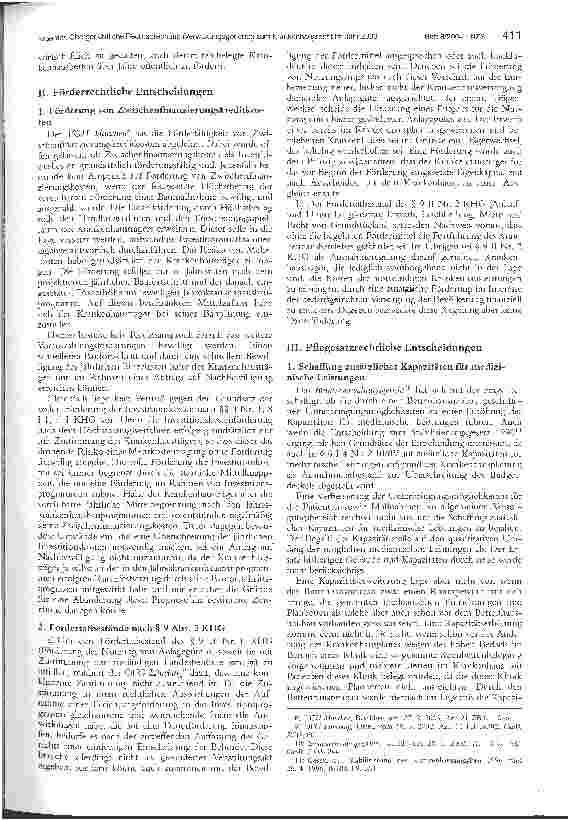 Vorschauseite 3: Obergerichtliche Rechtsprechung (Verwaltungsgerichte) zum Krankenhausrecht im Jahr 2003