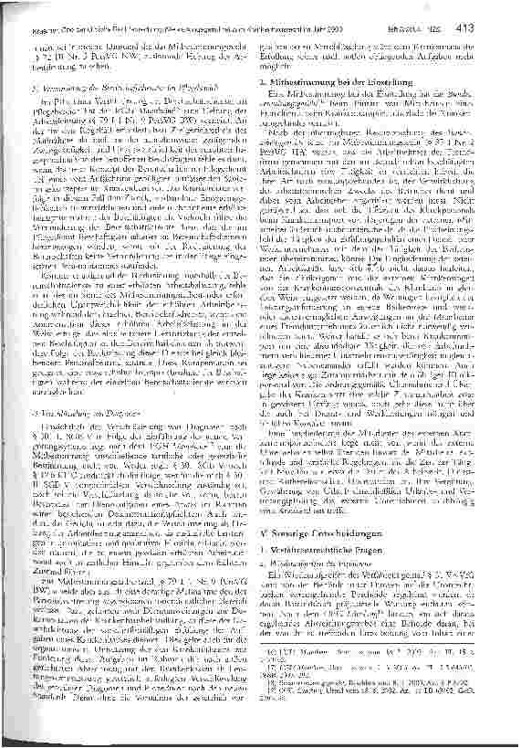 Vorschauseite 5: Obergerichtliche Rechtsprechung (Verwaltungsgerichte) zum Krankenhausrecht im Jahr 2003
