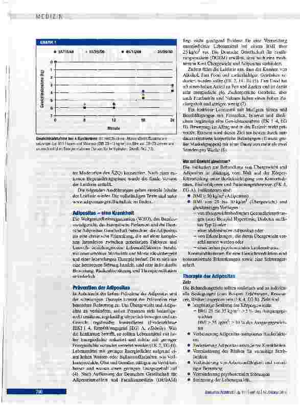 Vorschauseite 2: Prävention und Therapie der Adipositas