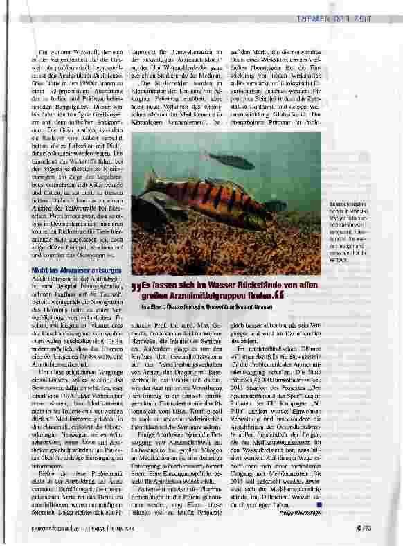 Vorschauseite 2: Spurenstoffe im Wasser