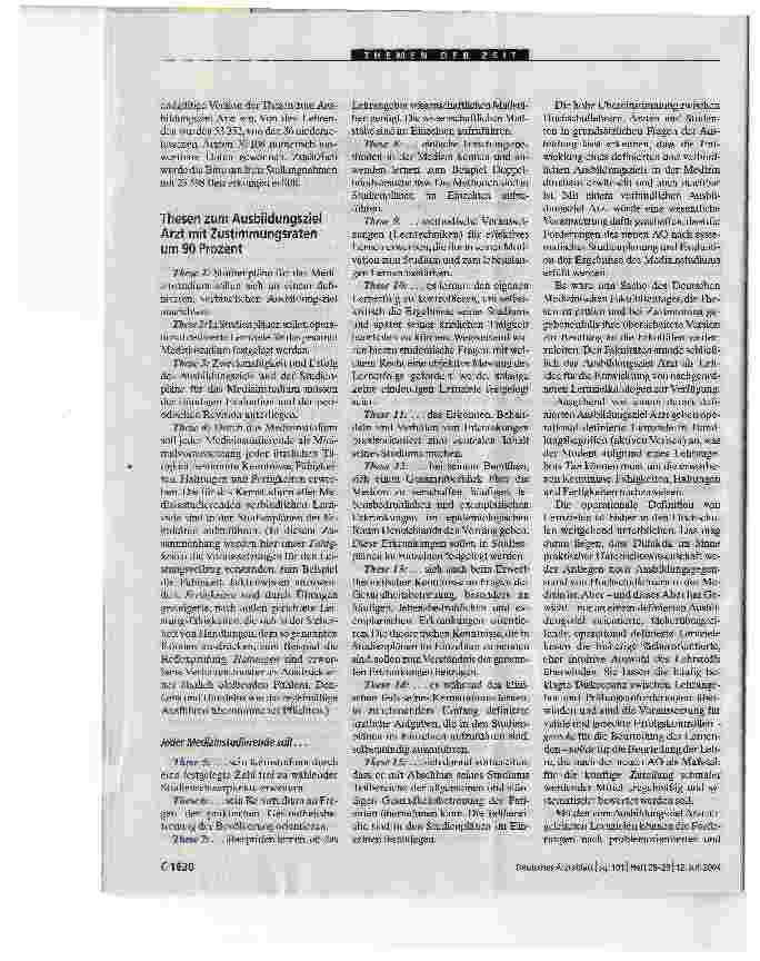 Vorschauseite 2: Ausbildungsziel Arzt