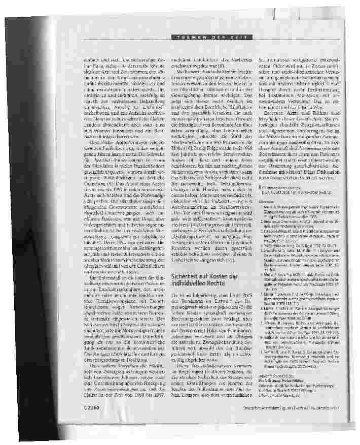 Vorschauseite 3: Zwangseinweisungen nehmen zu