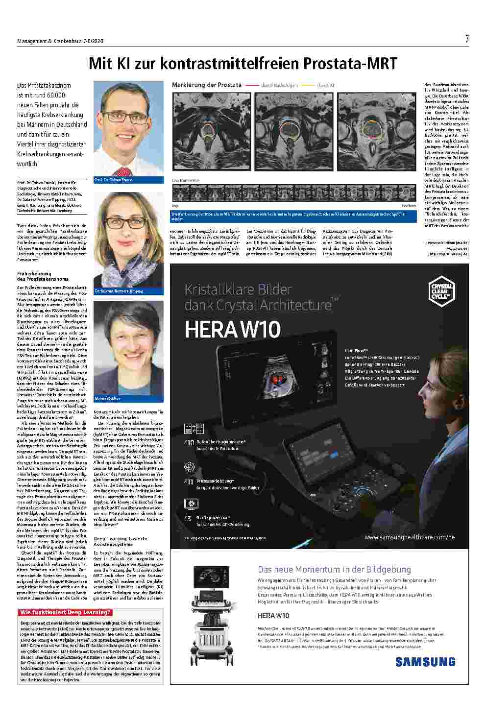 Vorschauseite 2: Medizin & Technik Hand in Hand mit einem Roboter