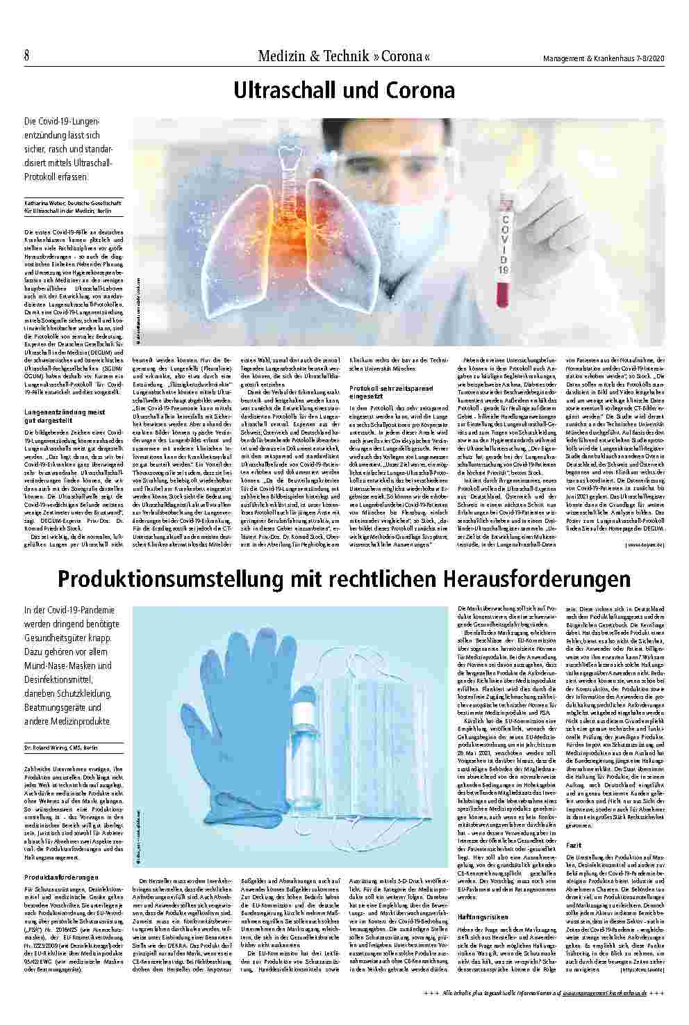 Vorschauseite 3: Medizin & Technik Hand in Hand mit einem Roboter