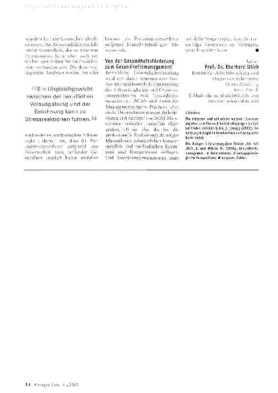 Vorschauseite 3: Betriebliche Gesundheitsförderung arbeitspsychologische Perspektiven
