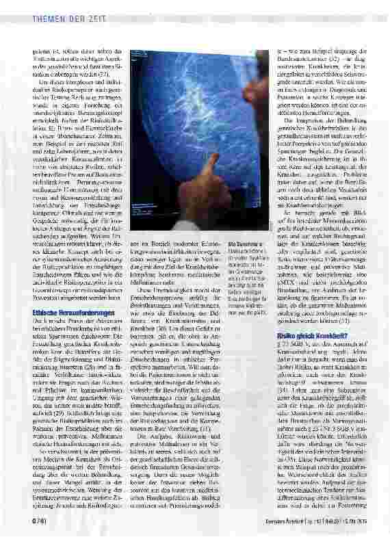 Vorschauseite 3: Vom Umgang mit dem Krankheitsrisiko