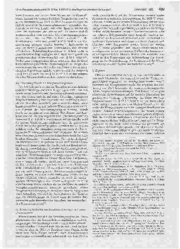 Vorschauseite 3: Kostenerstattung gemäß § 18 Abs. 1 SGB V für eine Organtransplantation im Ausland? - Zugleich zum Urteil des BSG vom 17. 2. 2004, Az: B1 KR 5/02 R