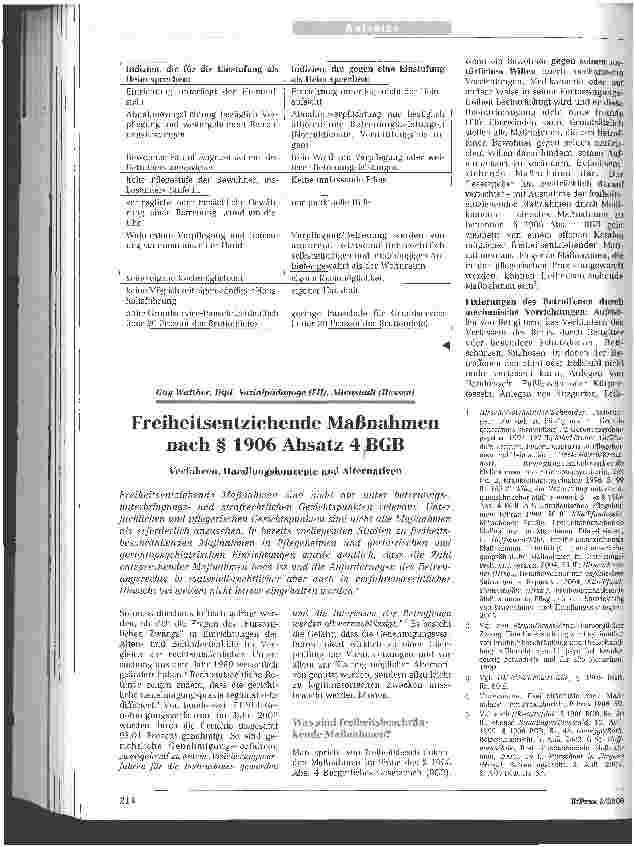 Vorschauseite 6: Betreutes Wohnen als Heim? Die Vergütung des Berufsbetreuers bei betreuten Wohnformen