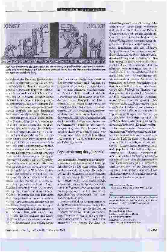 Vorschauseite 3: HygieneausstellungenZwischen Volksbelehrung und Vergnügungspark
