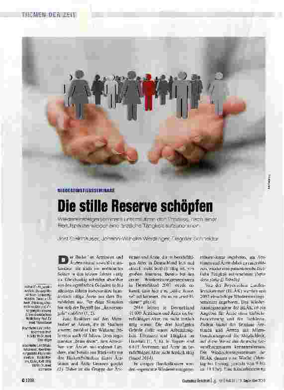 Vorschauseite 1: Die stille Reserve schöpfen