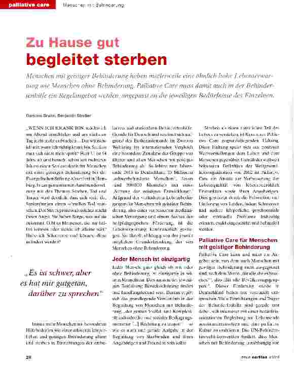 Vorschauseite 1: Zu Hause gut begleitet sterben