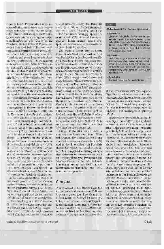 Vorschauseite 6: Probiotika, Präbiotika und Synbiotika