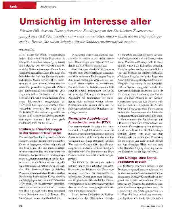 Vorschauseite 1: Umsichtig im Interesse aller