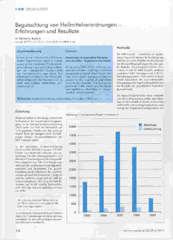 Vorschauseite 1: Begutachtung von Heilmittelverordnungen Erfahrungen und Resultate
