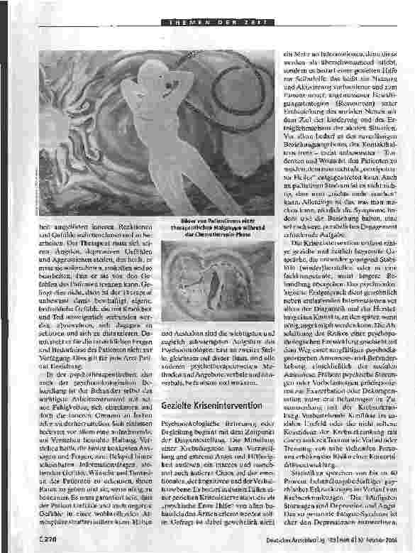 Vorschauseite 2: PsychoonkologieHalten und Aushalten