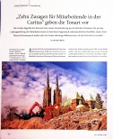 Vorschauseite 1: "Zehn Zusagen für Mitarbeitende in der Caritas" geben die Tonart vor.