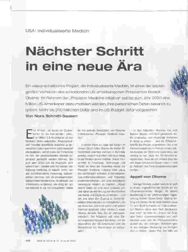 Vorschauseite 1: Nächster Schritt in eine neue Ära