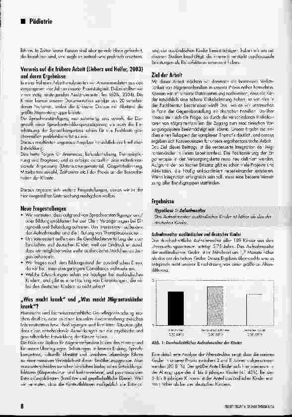 Vorschauseite 2: Hohes Risikopotenzial bei ausländischen KindernDie Ergotherapie als wichtiger Integrationsfaktor -Vergleich zwischen deutschen und ausländischen Kindern