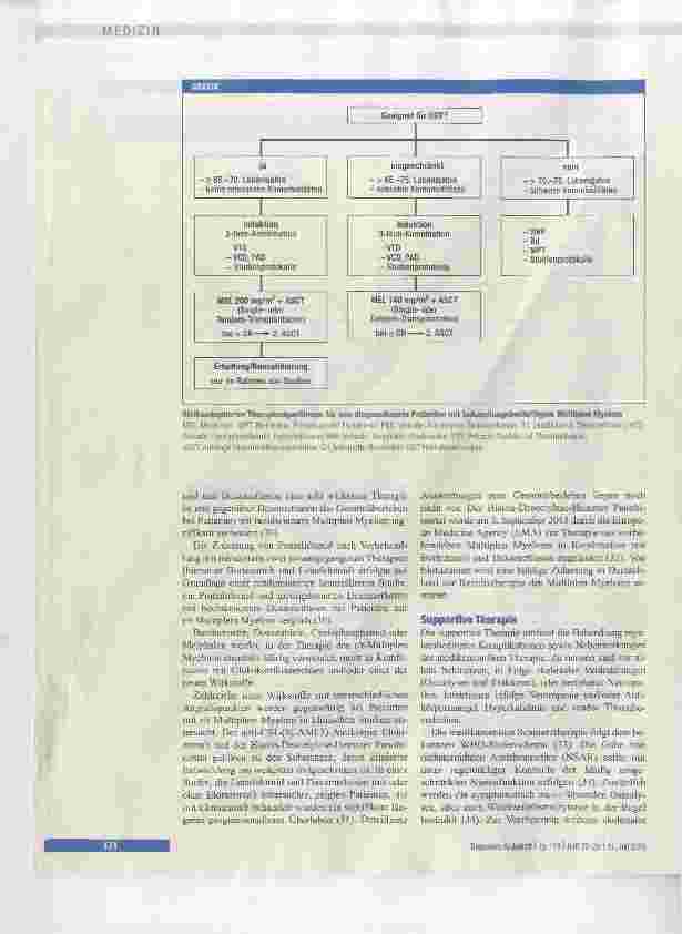 Vorschauseite 5: Diagnostik und Therapie des Muitiplen Myeioms