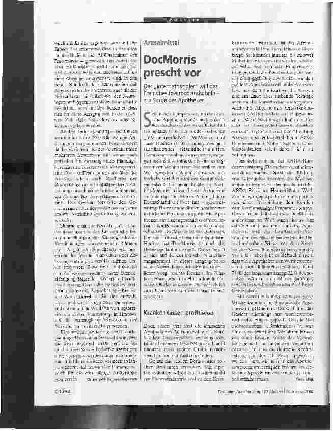 Vorschauseite 3: Bessere Aussichten für Frauenund Nervenärzte
