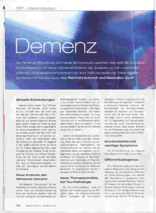 Vorschauseite 1: Demenz