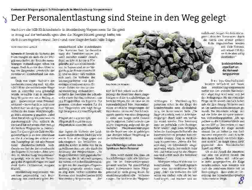 Vorschauseite 1: Der Personalentlastung sind Steine in den Weg gelegt