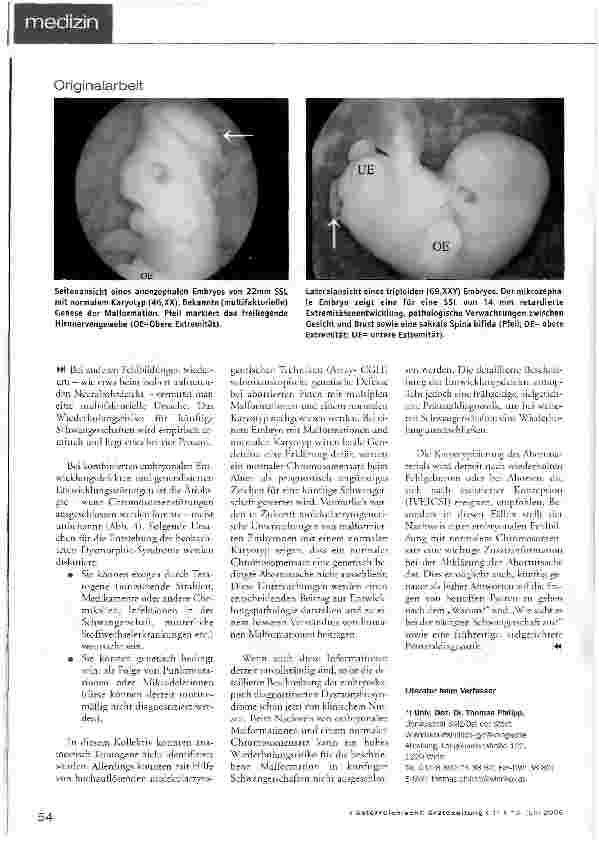 Vorschauseite 4: Embryoskopie ermittelt Abortursachen