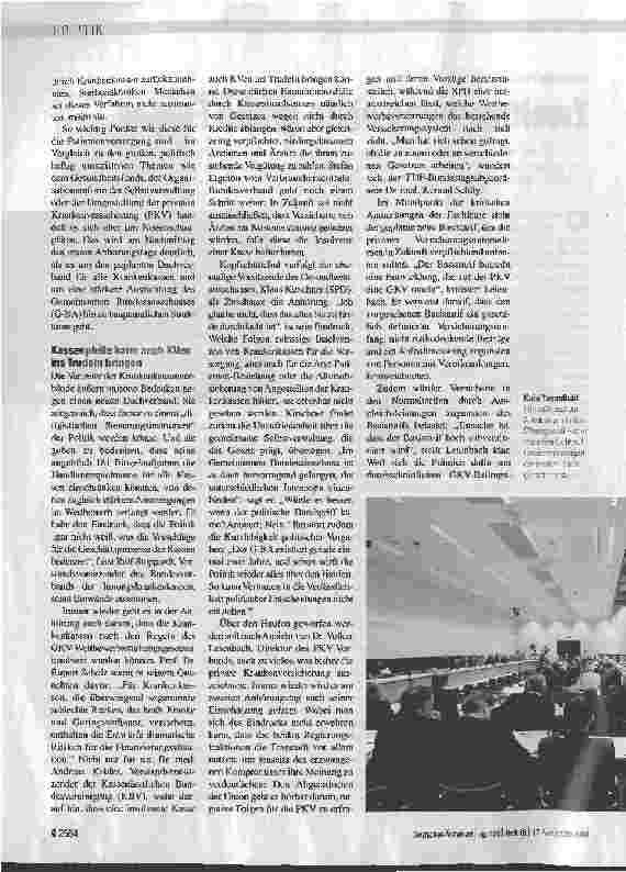 Vorschauseite 2: Zweitmeinung ohne große Folgen
