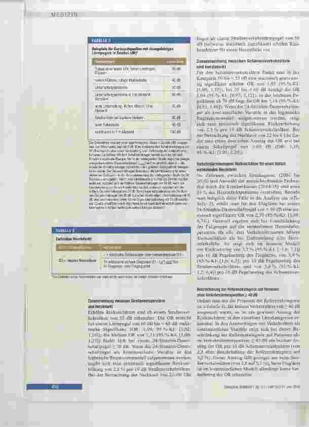 Vorschauseite 4: Herzinfarktrisiko durch Flug-, Straßenund Schienenverkehrslärm